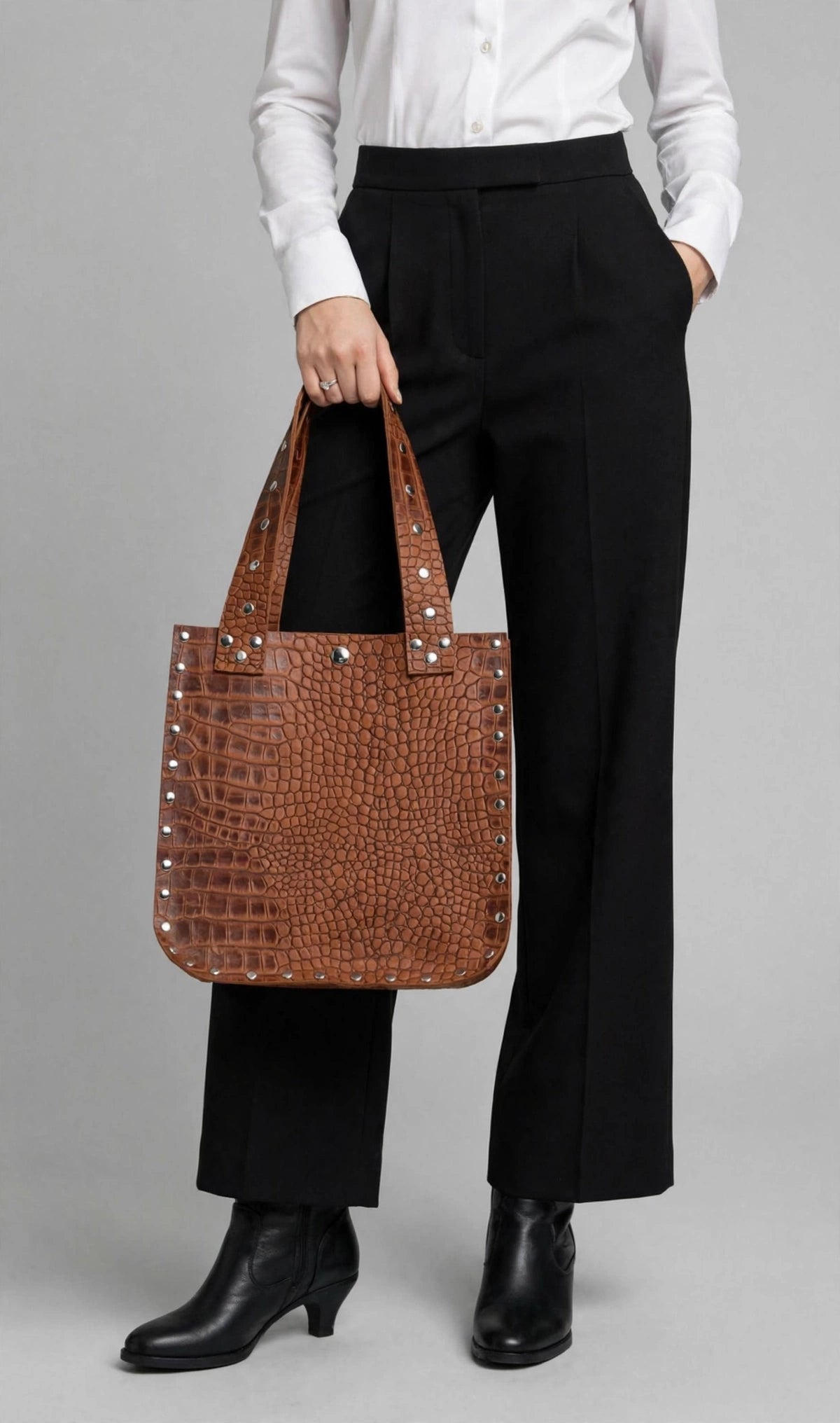 Cartera de Cuero Croco